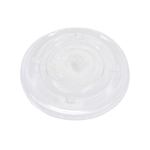 CCF 12-24OZ(D95MM) PET Plastic Flat Lid For PP Cold Cup - 2000 Pieces/Case