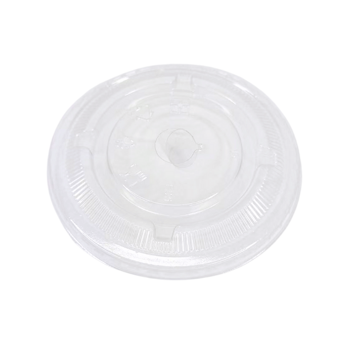 CCF 12-24OZ(D95MM) PET Plastic Flat Lid For PP Cold Cup - 2000 Pieces/Case