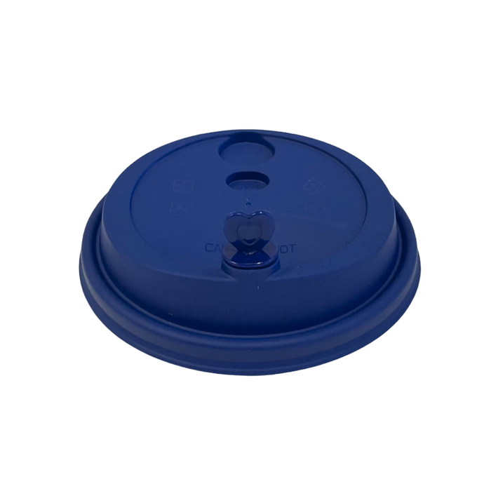 CCF 16-32OZ(D90MM) Premium PP Lid/Heart Stopper For PP Injection Cup - Dark Blue 1000 Pieces/Case