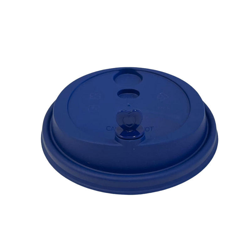 CCF 16-32OZ(D90MM) Premium PP Lid/Heart Stopper For PP Injection Cup - Dark Blue 1000 Pieces/Case