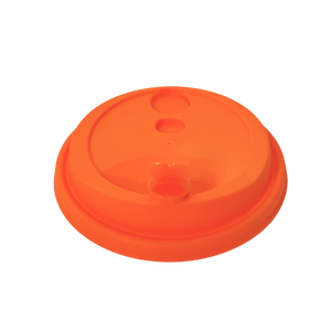 CCF 16-32OZ(D90MM) Premium PP Lid/Heart Stopper For PP Injection Cup - Tangerine 1000 Pieces/Case