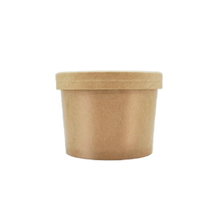 Load image into Gallery viewer, CCF 10OZ(D96MM) Soup Paper Container - Kraft 500 Pieces/Case