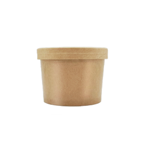 CCF 10OZ(D96MM) Soup Paper Container - Kraft 500 Pieces/Case