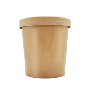 CCF 26OZ(D115MM) Soup Paper Container - Kraft 500 Pieces/Case