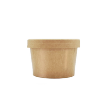 Load image into Gallery viewer, CCF 8OZ Ice Cream Paper Container - Kraft 500 Pieces/Case