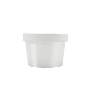 CCF 8OZ(D96MM) Soup Paper Container - White 500 Pieces/Case