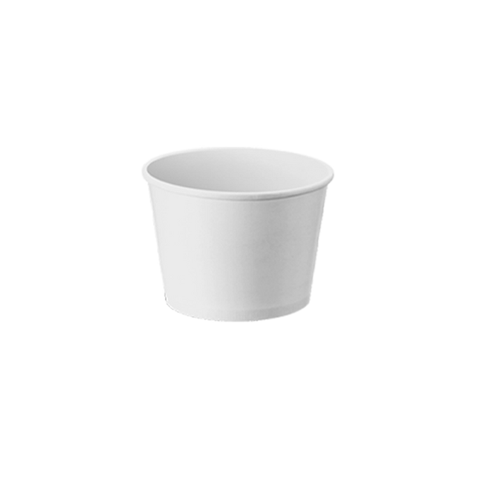 CCF 10OZ(D96MM) Ice Cream Paper Cup - White 1000 Pieces/Case