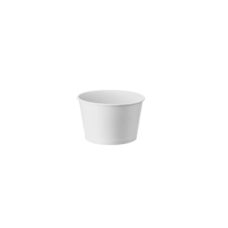 CCF 4OZ(D75MM) Ice Cream Paper Cup - White 1000 Pieces/Case