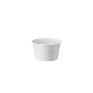 CCF 5OZ(D87MM) Ice Cream Paper Cup - White 1000 Pieces/Case