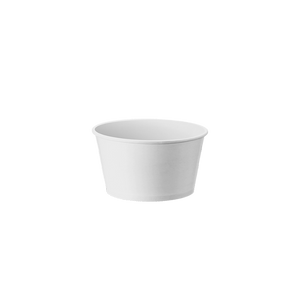 CCF 6OZ(D96MM) Ice Cream Paper Cup - White 1000 Pieces/Case