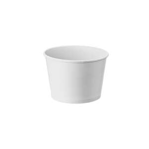 CCF 4OZ(D75MM) Ice Cream Paper Cup - White 1000 Pieces/Case