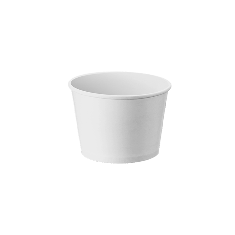 CCF 4OZ(D75MM) Ice Cream Paper Cup - White 1000 Pieces/Case