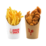 Custom Print French Fries/Snacks Kraft Paper Holders