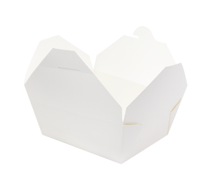 CCF 30OZ Paper Fold Meal Box - White 450 Pieces/Case