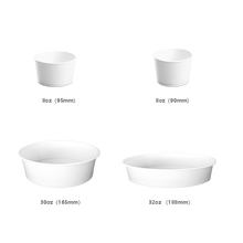 Load image into Gallery viewer, CCF 8OZ(D95MM) Paper Food Buckets (Hot/Cold Use) - White 1000 Pieces/Case