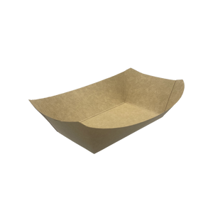 CCF 0.5LB Kraft Paper Food Tray - 1000 pieces/case