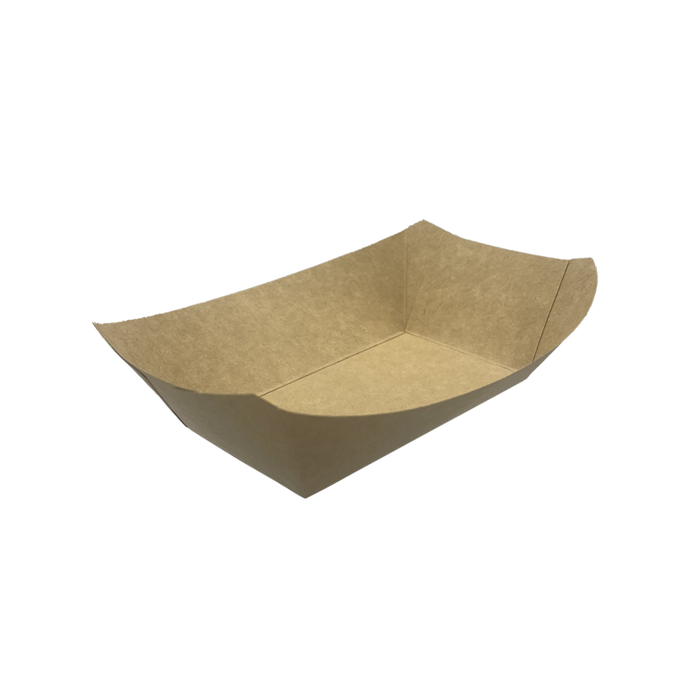 CCF 0.5LB Kraft Paper Food Tray - 1000 pieces/case