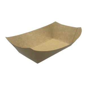 CCF 2LB Kraft Paper Food Tray - 1000 pieces/case