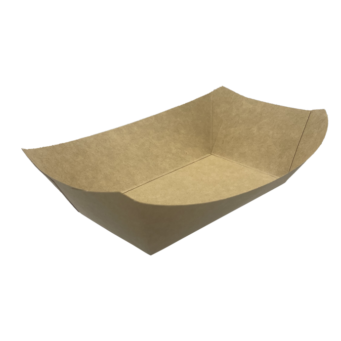 CCF 2LB Kraft Paper Food Tray - 1000 pieces/case