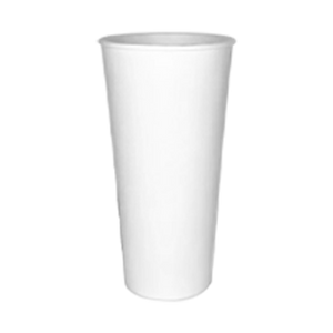 CCF 22OZ(D90MM) Paper Soda Cup - White 1000 Pieces/Case