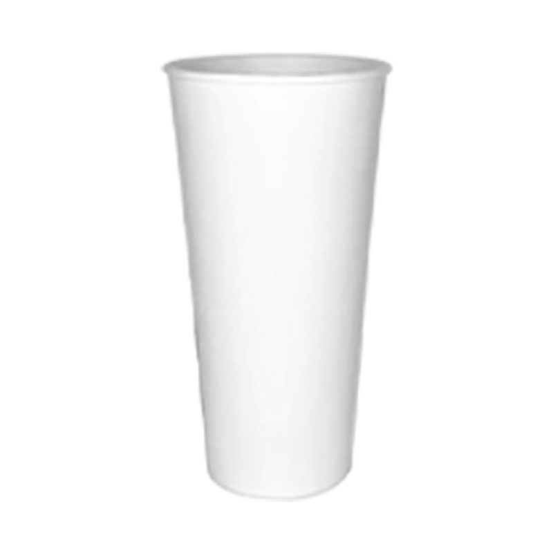 CCF 22OZ(D90MM) Paper Soda Cup - White 1000 Pieces/Case