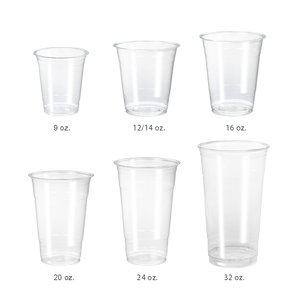 CCF 32OZ(107MM) PET Plastic Drink Cup - 500 Pieces/Case