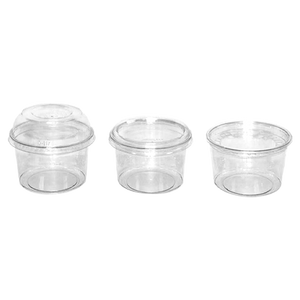 CCF 16OZ(D117MM) PET Plastic Deli Container - 500 Pieces/Case