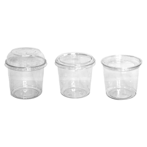 CCF 24OZ(D117MM) PET Plastic Deli Container - 500 Pieces/Case