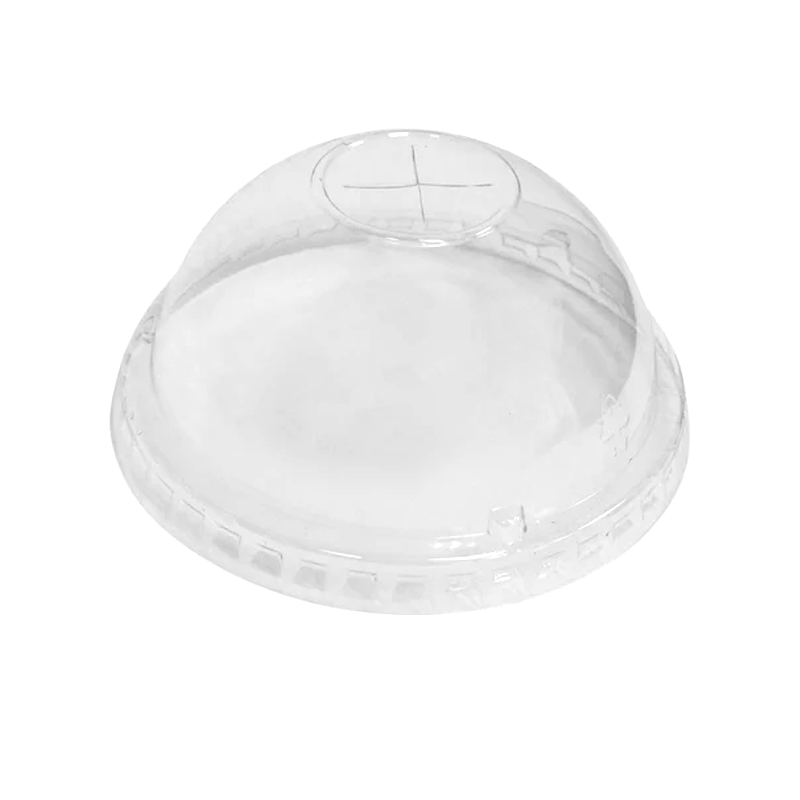 16-32OZ(D90MM) PET Plastic Dome Lid For PP Injection Cup - Clear 1000 Pieces/Case