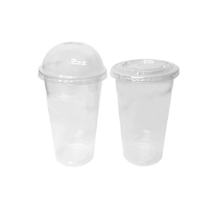 CCF 12-24OZ(D95MM) PET Plastic Flat Lid For PP Cold Cup - 2000 Pieces/Case