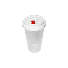 Load image into Gallery viewer, CCF 16-32OZ(D90MM) Premium PP Lid/Heart Stopper For PP Injection Cup - White 1000 Pieces/Case