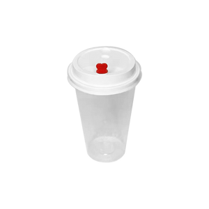 CCF 16-32OZ(D90MM) Premium PP Lid/Heart Stopper For PP Injection Cup - White 1000 Pieces/Case