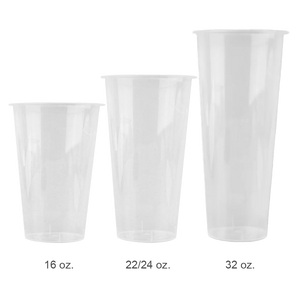 CCF 16OZ(D90MM) Premium PP Injection Plastic Cup - Clear 500 Pieces/Case