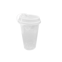 Load image into Gallery viewer, CCF 16-32OZ(D90MM) Premium PP Lid/Attached Stopper For PP Injection Cup - White 1000 Pieces/Case