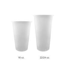 Load image into Gallery viewer, CCF 22/24OZ(D90MM) Premium PP Injection Plastic Cup - Frosted 500 Pieces/Case