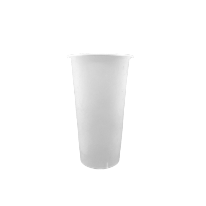 CCF 22/24OZ(D90MM) Premium PP Injection Plastic Cup - Frosted 500 Pieces/Case