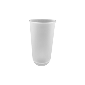 CCF 22/24OZ(D90MM) Premium PP Injection Plastic "U" Style Cup - Frosted 500 Pieces/Case