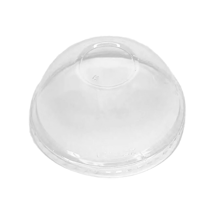 16-32OZ(D90MM) PET Plastic Dome Lid With No Hole For PP Injection Cup - Clear 1000 Pieces/Case