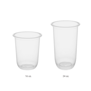 CCF 24OZ(D95MM) PP Plastic "U" Style Drink Cup - 1000 Pieces/Case