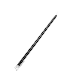 CCF PP plastic drink straws - individually wrap black L9" 6MM diameter - 2500 Pieces/Case
