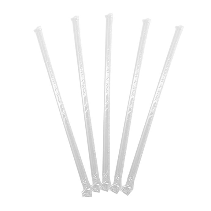 CCF PP plastic drink straws - individually wrap clear L9