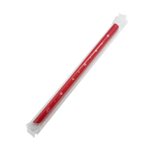 Load image into Gallery viewer, CCF PP Plastic Jumbo Drink Straws - Individually Wrapped Red L9&quot; 12MM Boba Straw - 2000 Pieces/Case
