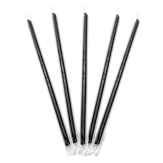 CCF PP plastic drink straws - individually wrap black L9