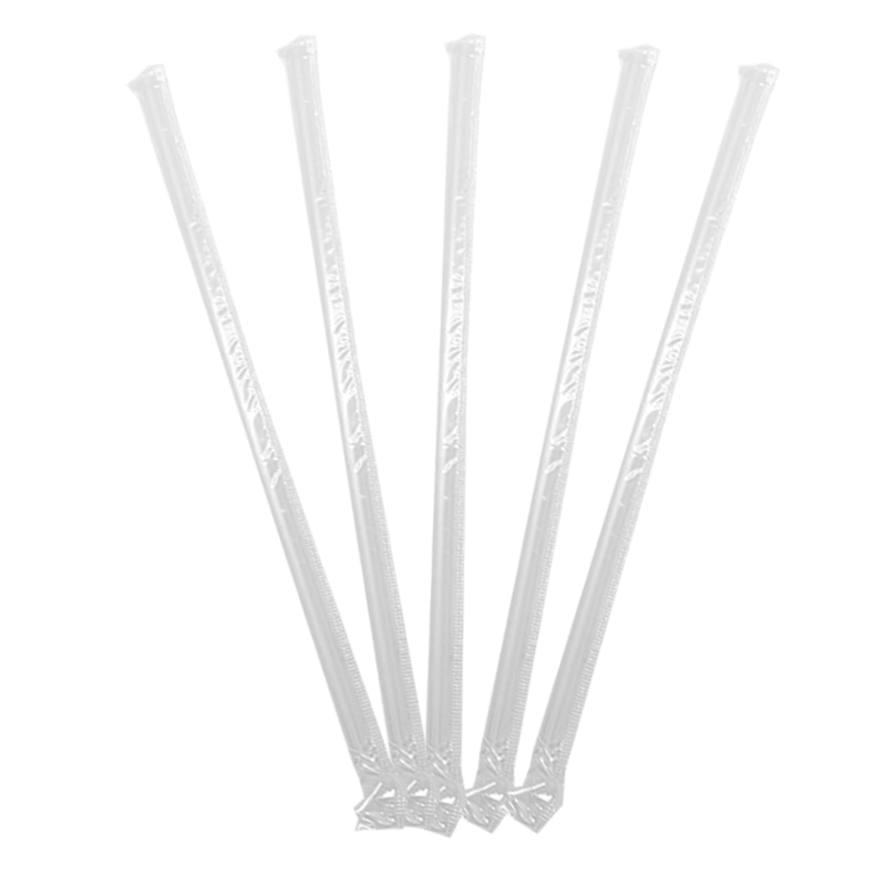 CCF PP plastic drink straws - individually wrap clear L9