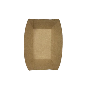 CCF 0.5LB Kraft Paper Food Tray - 1000 pieces/case