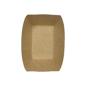 CCF 2LB Kraft Paper Food Tray - 1000 pieces/case