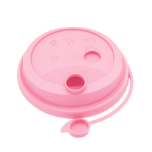 CCF 12-32OZ(D90MM) Premium PP Lid/Attached Stopper For PP Injection Cup - Pink 1000 Pieces/Case