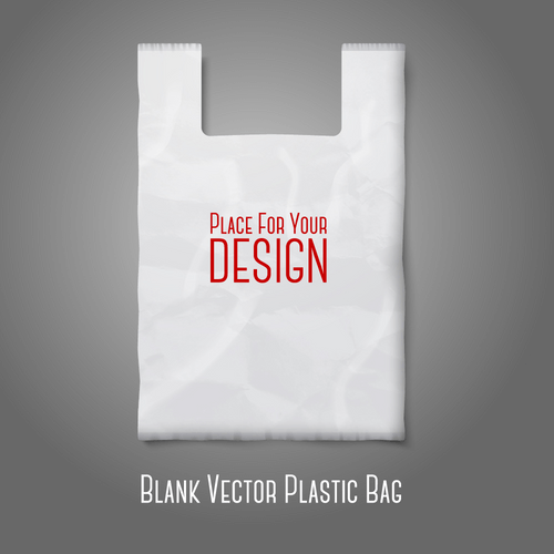 Custom plastic discount shopping bags