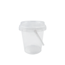 Load image into Gallery viewer, [Pre-Order] CCF 24OZ(D119MM) Premium PP Injection Drink Bucket With Lid + Handle - Clear 300 Sets/Case