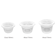 Load image into Gallery viewer, CCF 64OZ(D175MM) Premium PP Injection Plastic Soup Bowl with Insert &amp; Lid - 50 Sets/Cases (Microwavable)